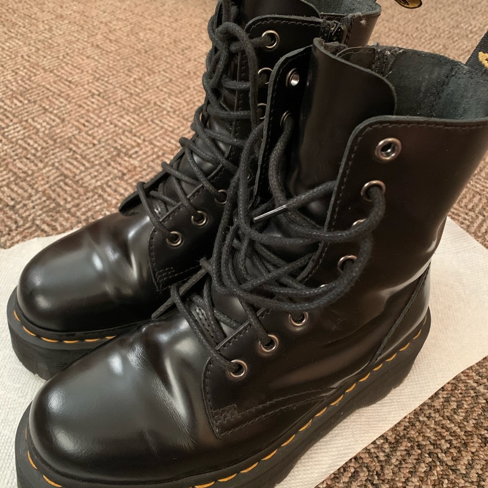 Dr. Martens Jadon Smooth Leather Platform Boots